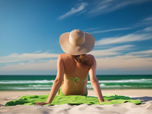 Serviette de plage offerte à l'achat d'une tonnelle !