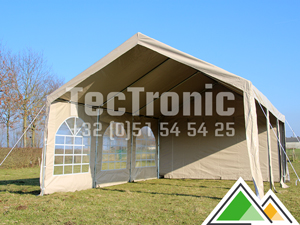 Tente de réception 5x8 - 40 m² - toit + armature